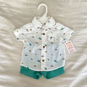 Baby boy dinosaur 2 piece outfit